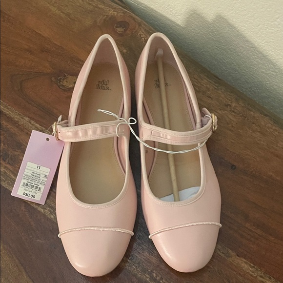 Pale Pink Mary Jane Flats by wild fable - Picture 6 of 9